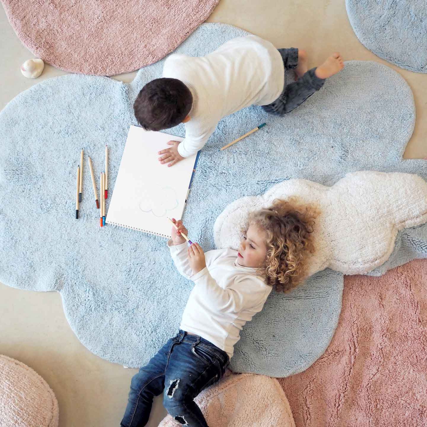 RUG PUFFY DREAM BLUE (110X170)